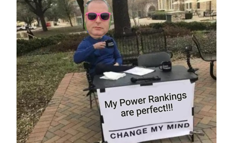 Predictions and Power Rankings Week 8
